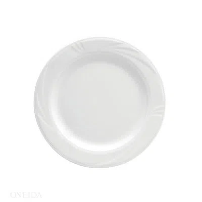 Oneida Arcadia Plates, 12", By Buffalo In Bright White