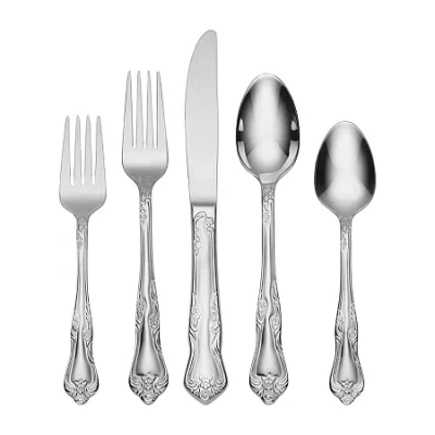 Oneida Azalea 18/10 Stainless Steel 20-pc. Flatware Set In Silver