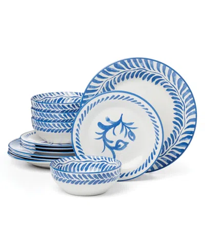 Oneida Borderless Dinnerware 12-pc. Set, Service For 4 In Blue