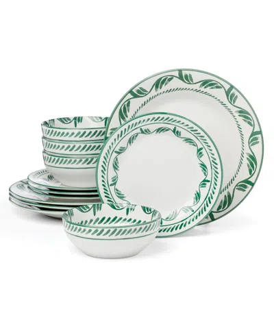 Oneida Borderless Dinnerware 12-pc. Set, Service For 4 In Green