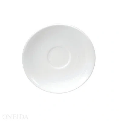 Oneida Botticelli Saucers, 4 1/2", By Sant' Andrea In Bright White