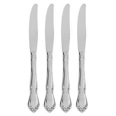 Oneida Chateau Fine Flatware Dinner Knives, Set Of 4, 18/10 Stainless Steel In Silver