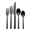 Oneida Chef's Table Black 20-pc. Everyday Flatware Set In Silver
