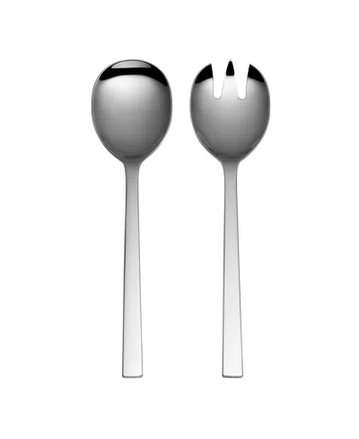 Oneida Chef's Table Salad Servers Set, 2 Piece In Metallic And Stainless