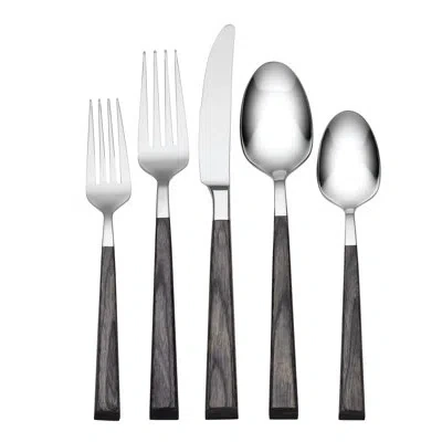 Oneida Coronado Charcoal 5 Piece Everyday Place Setting In Silver