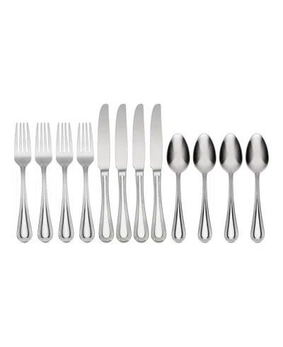 Oneida Countess 12 Piece Everyday Flatware Set In Metallic