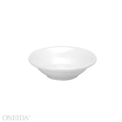 Oneida Cream White Ware (rolled Edge) Fruit Bowls, 3 3/4 Oz, By Buffalo