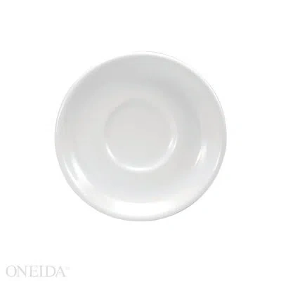 Oneida Cream White Ware Saucers, By Buffalo