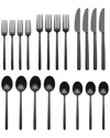Oneida Dean Satin Black 20 Piece Flatware Set In Black
