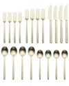 Oneida Dean Satin Champagne 20 Piece Flatware Set In Gold