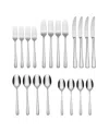 Oneida Doublet 20 Piece Everyday Flatware Set, Service For 4 In Metallic And Stainless
