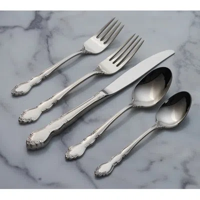 Oneida Dover 5 Piece 18/10 Stainless Steel Flatware Set, Service For 1
