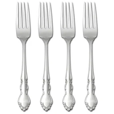 Oneida Dover Dining Dinner Forks, 18/10 Stainless Steel