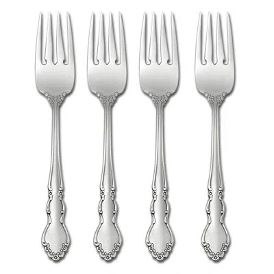 Oneida Dover Flatware Salad Forks, 18/10 Stainless Steel