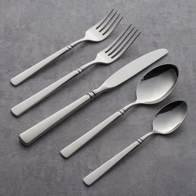 Oneida Easton 5 Piece 18/10 Stainless Steel Flatware Set, Service For 1