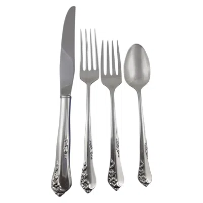 Pre-owned Oneida Engagement By  Sterling Silver Flatware Set Service 51 Pieces