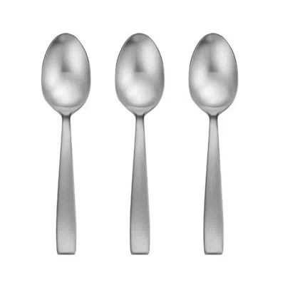 Oneida Everdine Flatware Serving Spoons, 18/0 Stainless Steel