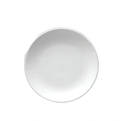 Oneida Fusion Coupe Plates, 10 1/2", By Sant' Andrea In Bright White