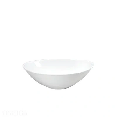 Oneida Fusion Oval Salad Bowls, 8", By Sant' Andrea In Bright White