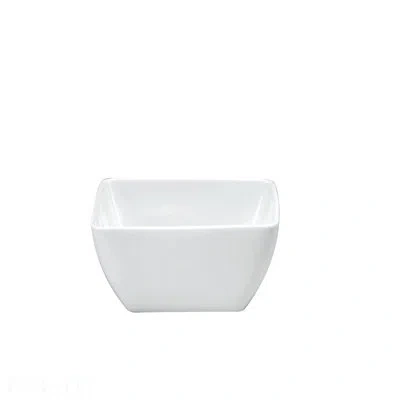 Oneida Fusion Square Bowls, 4.75", By Sant' Andrea In Bright White