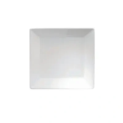Oneida Fusion Square Rimmed Plates, 5", By Sant' Andrea In Bright White