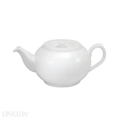 Oneida Fusion Teapots, 21 Oz, By Sant' Andrea In Bright White