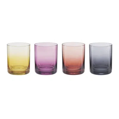 Oneida Golden Hour Dof Glasses, Set Of 4 In Blue
