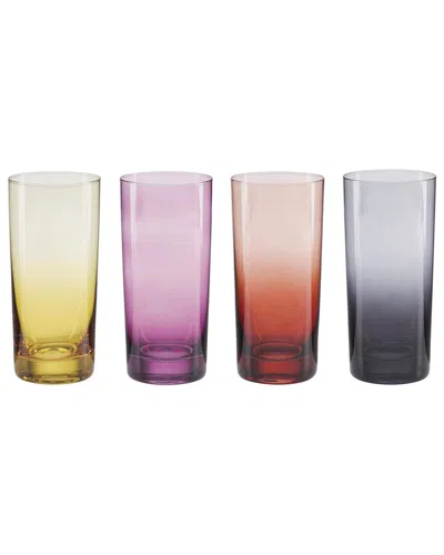Oneida Golden Hour Hiball Glasses, Set Of 4 In Multi