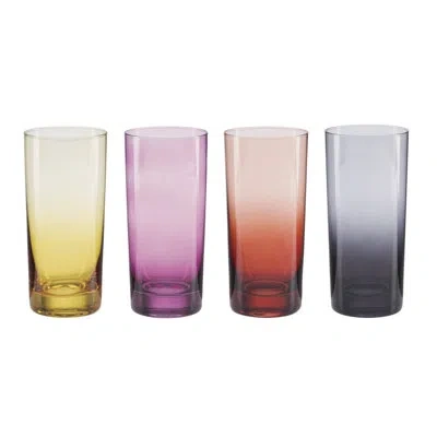 Oneida Golden Hour Hiball Glasses, Set Of 4 In Blue