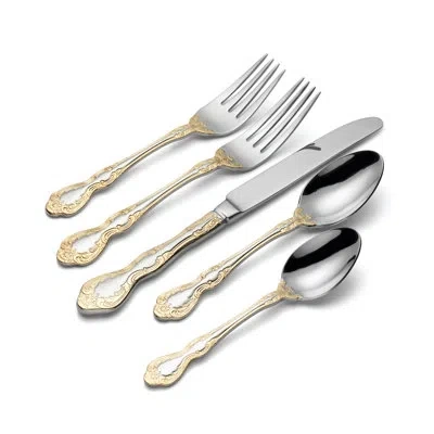 Oneida Golden Mandolina 45 Piece Fine Flatware Set