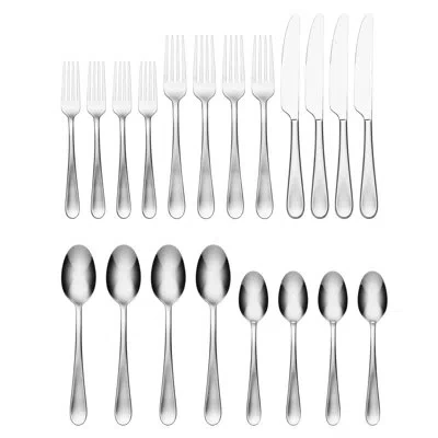 Oneida Grant 20 Piece Everyday Flatware Set, Service For 4