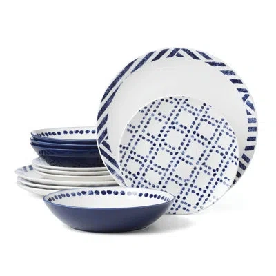 Oneida Harbour 12 Piece Dinnerware Set In White