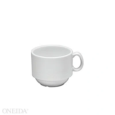 Oneida Impressions Stacking Cups, 7 Oz, By Sant' Andrea In Bright White