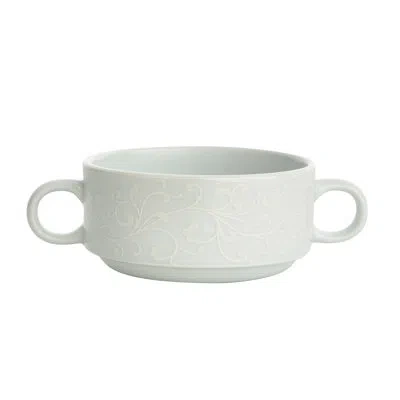 Oneida Ivy Flourish 9.5 Oz. Soup Bowl In Bright White