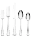 Oneida James Street Mirror 20 Piece Flatware Set In Silver