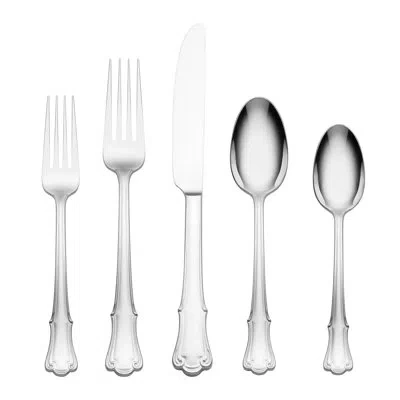 Oneida James Street Satin 20 Piece Flatware Set In Silver