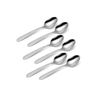 Oneida Jordan Sandblasted Everyday Teaspoons, Set Of 6 In Silver