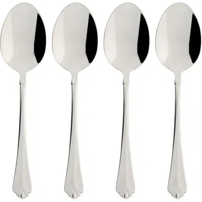 Oneida Juilliard Fine Flatware Dinner Spoon, Dishwasher Safe, Set Of 4, Metallic