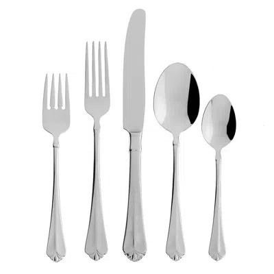 Oneida Julliard 5 Piece 18/10 Stainless Steel Flatware Set, Service For 1