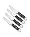 Oneida Jumbo Mixed Medium 4 Piece Steak Knife Set In Multi And No Color