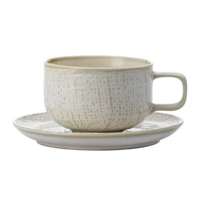 Oneida Knit Saucers, By Luzerne In Cream