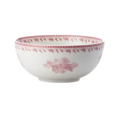Oneida Lancaster Pink Pasta/soup Bowls, 10 Oz, By Luzerne In Pink;warm White