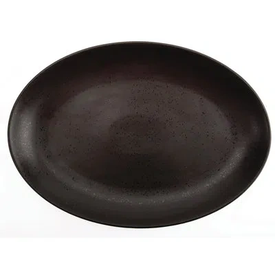 Oneida Lava Oval Platters, 14 1/2", By Luzerne In Black