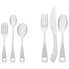 Oneida Little Love 6 Piece Kids Flatware Set In Silver