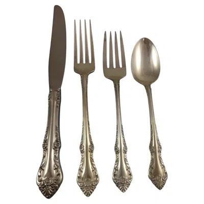Pre-owned Oneida Melbourne By  Sterling Silver Flatware Set For 8 Service 32 Pieces