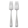 Oneida Moda Fine Flatware Serving Forks In Silver