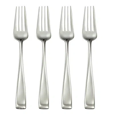 Oneida Moda Stainless Steel Salad Fork, Set Of 4, Dishwasher Safe, Silver