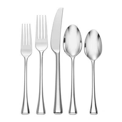 Oneida Modern Pillar Faceta 20 Piece Fine Flatware Set
