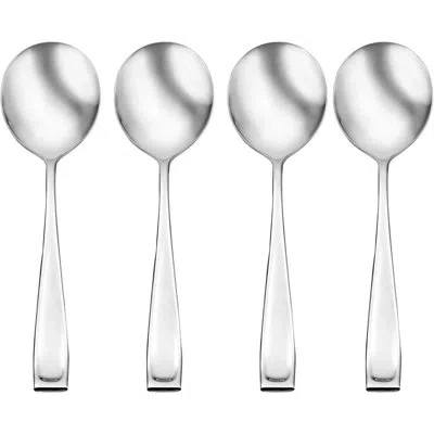 Oneida Modern Pillar Moda Fine Flatware Soup Spoons