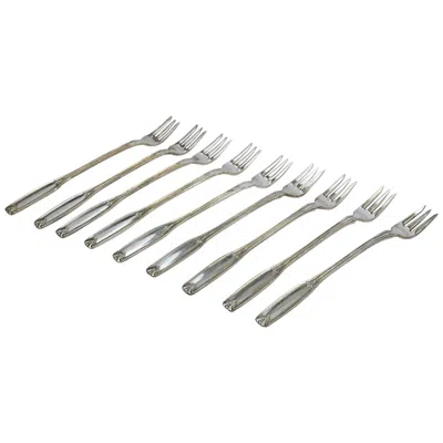 Pre-owned Oneida Nine Vintage Hotel Silver Plate Seafood Forks By